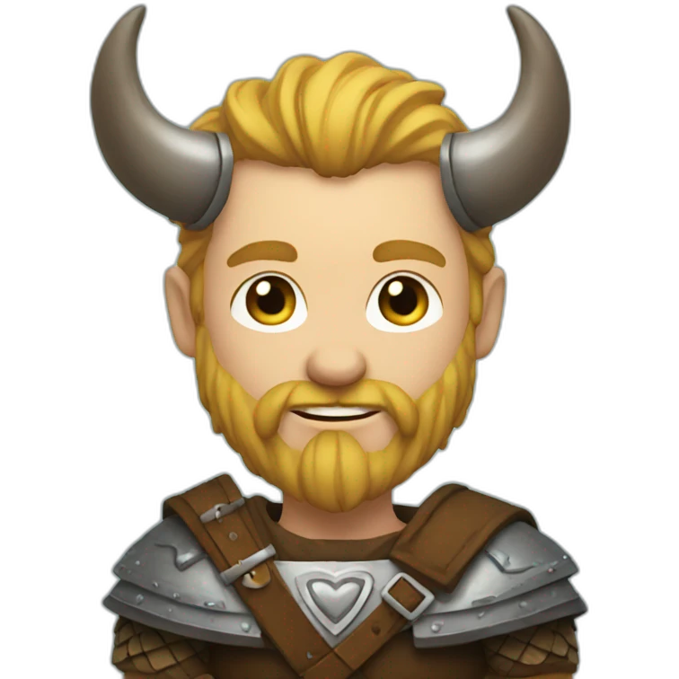heart viking emoji