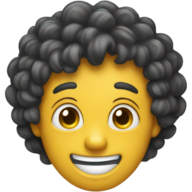 Doodle happy emoji