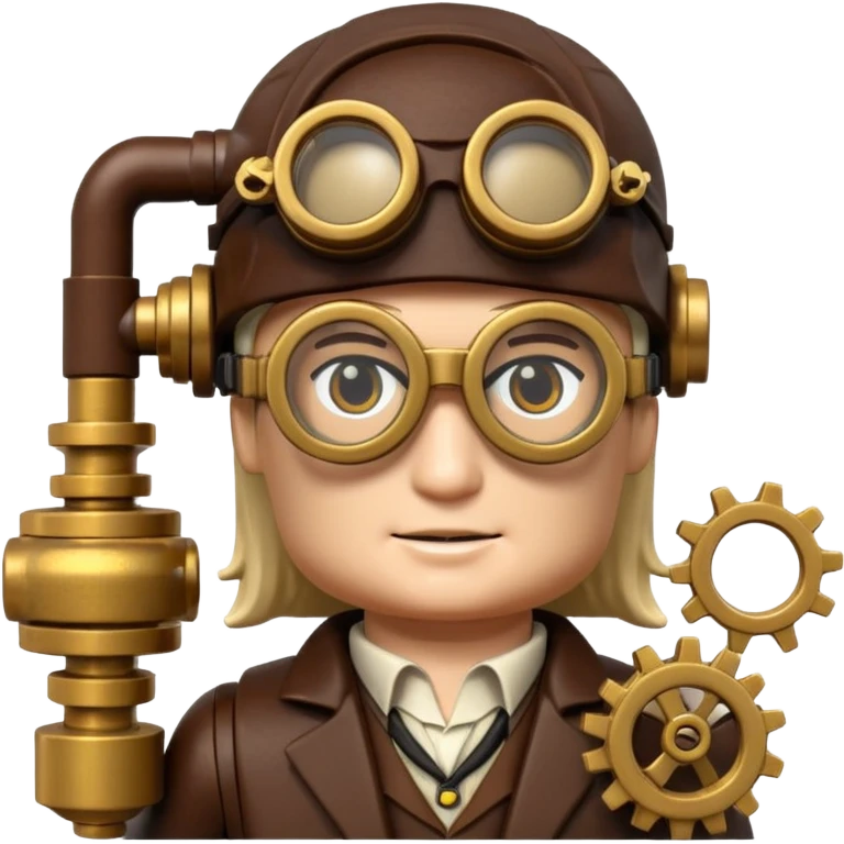 Steampunk Inventor lego emoji