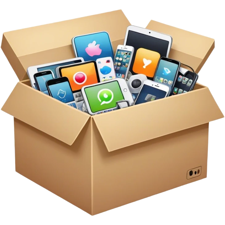 Big box of electronics emoji