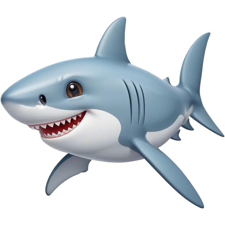 Cute shark emoji
