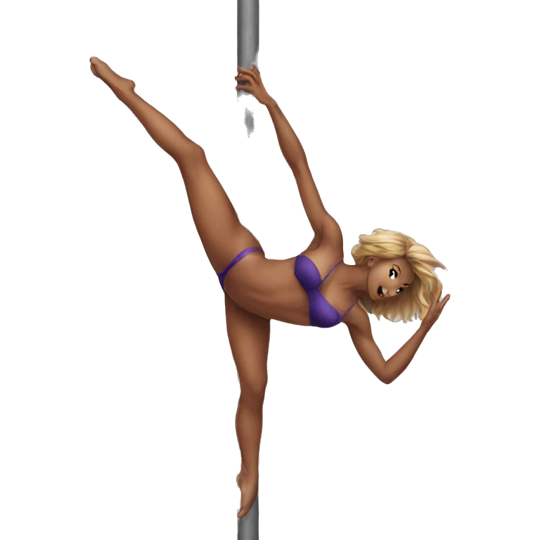 stunning pole move  emoji