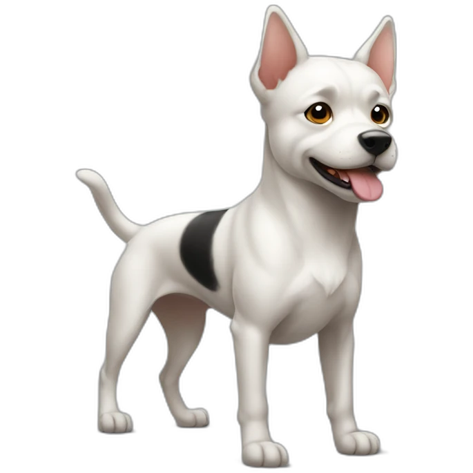 Chien sur un chat emoji