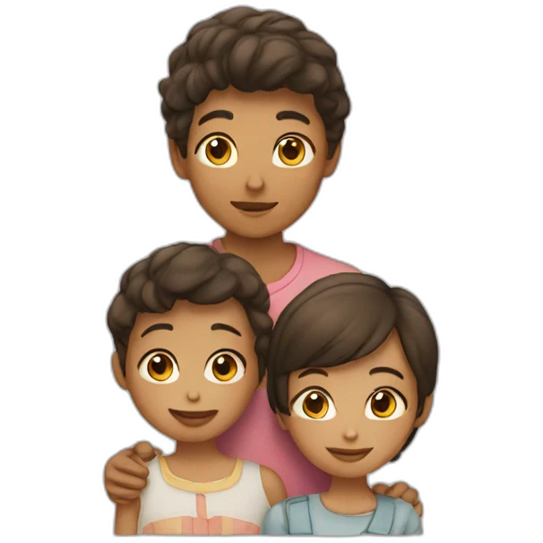 A boy with her girl  emoji
