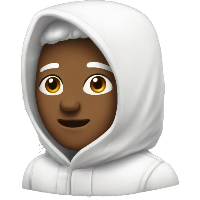 White shipered  emoji