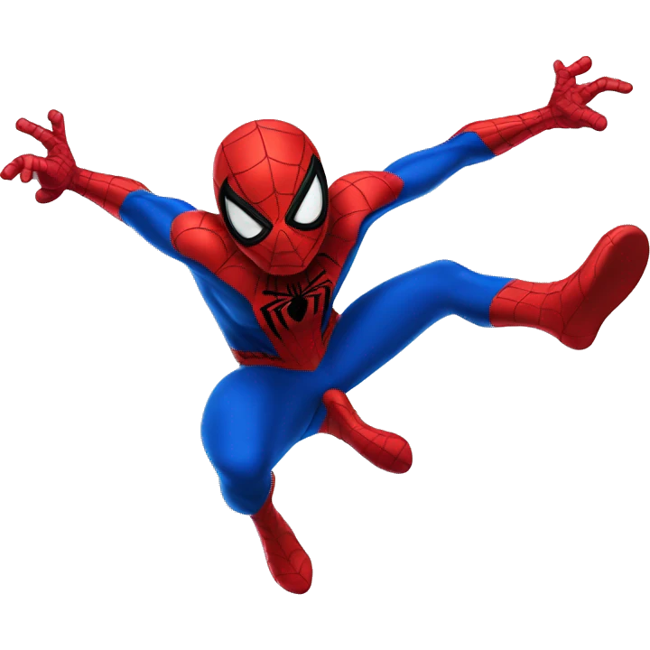 Spiderman flying emoji