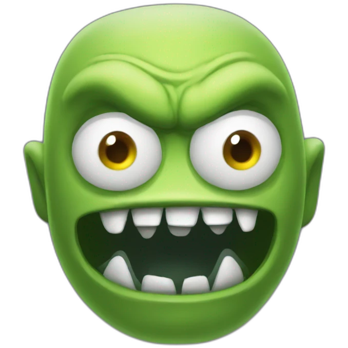 Un monstre emoji