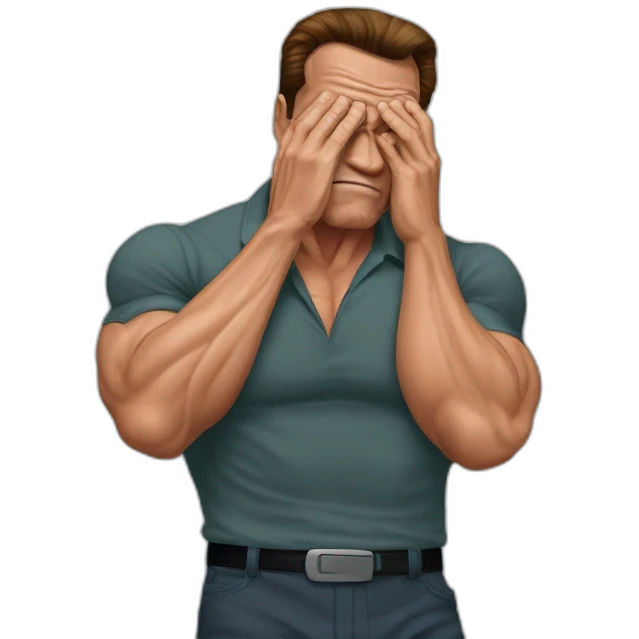 Arnold Schwarzenegger facepalm emoji
