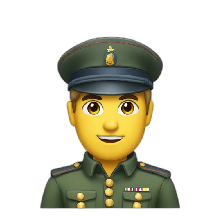 Salut militaire emoji