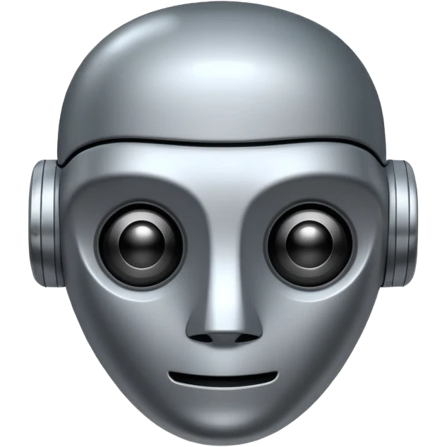 robot head inside a speech bubble emoji