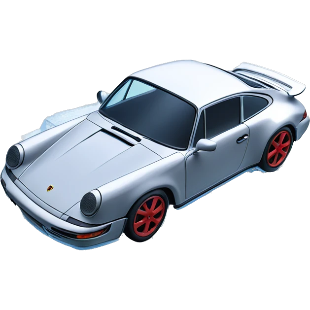 Porsche 911 made of ice emoji