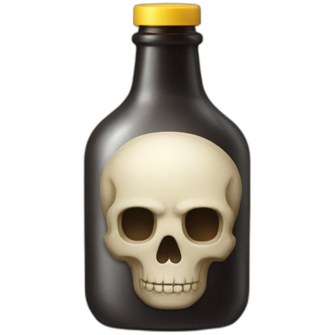 skull bottle emoji