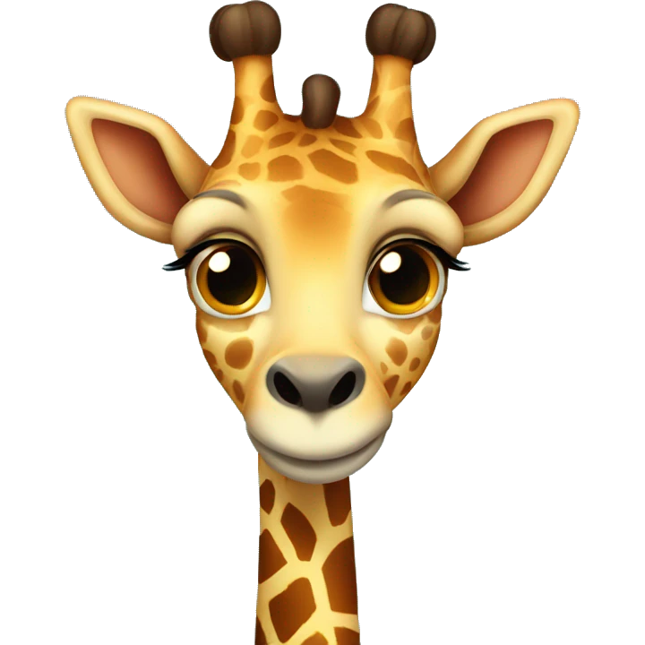 Cute girrafe  emoji
