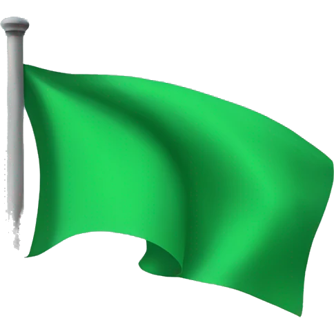 Green flag emoji