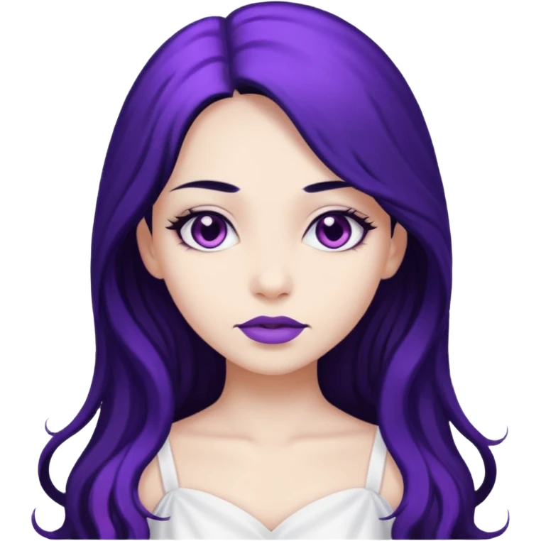 Purple girl emoji