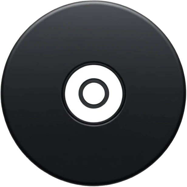 black computer disk emoji