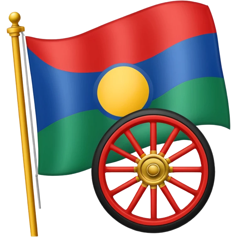 Цыганский флаг Эмодзи emoji