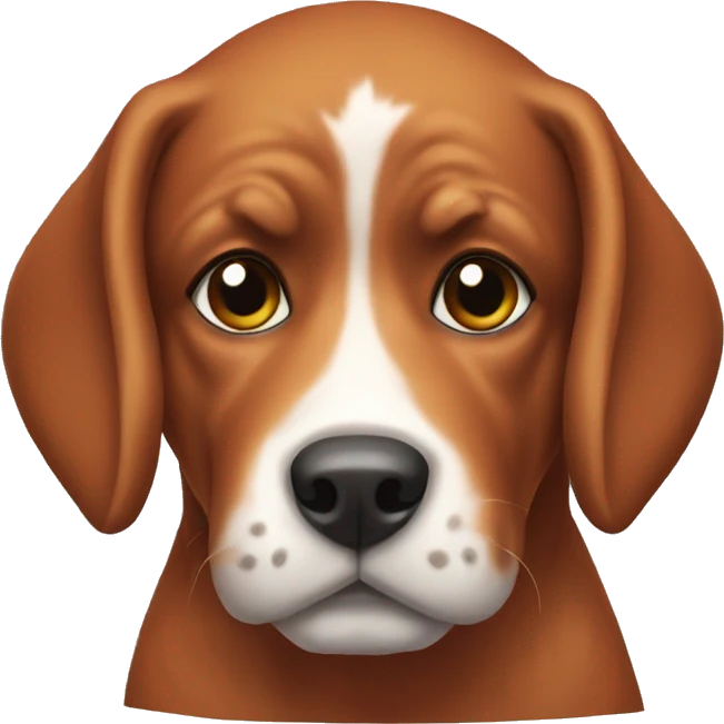 Dog red emoji