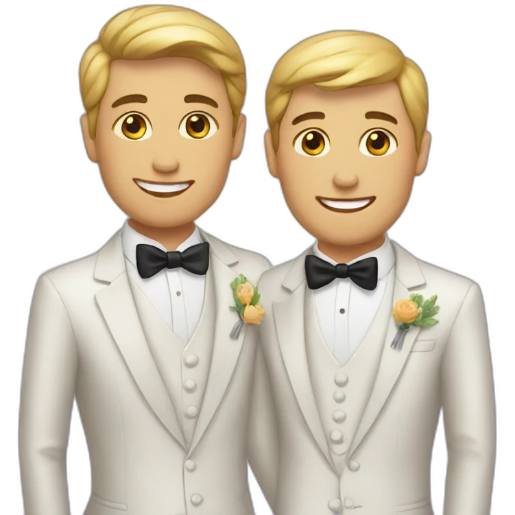 gay wedding  emoji