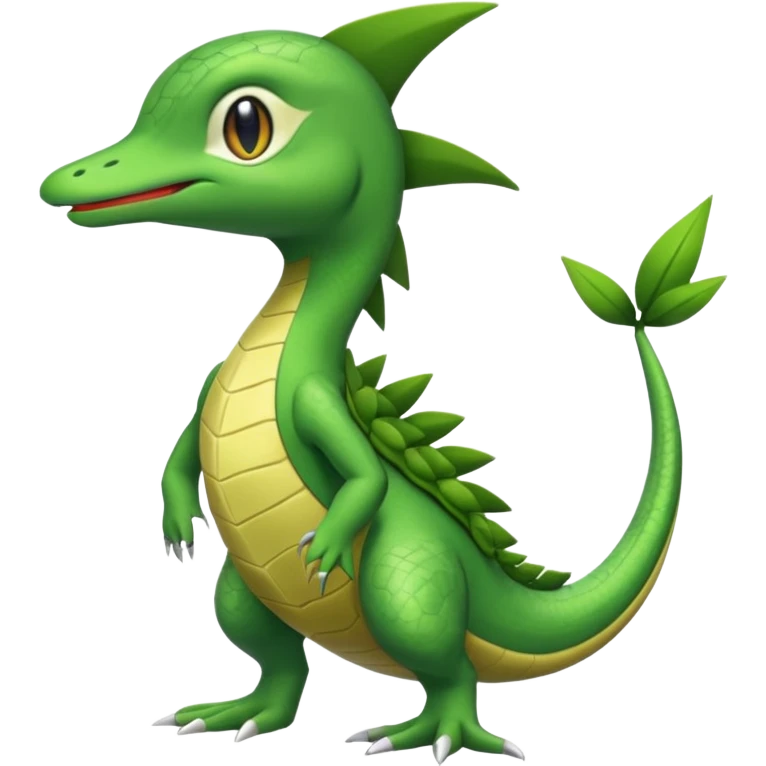 Sceptile-Snivy-hybrid-fusion (full body) emoji
