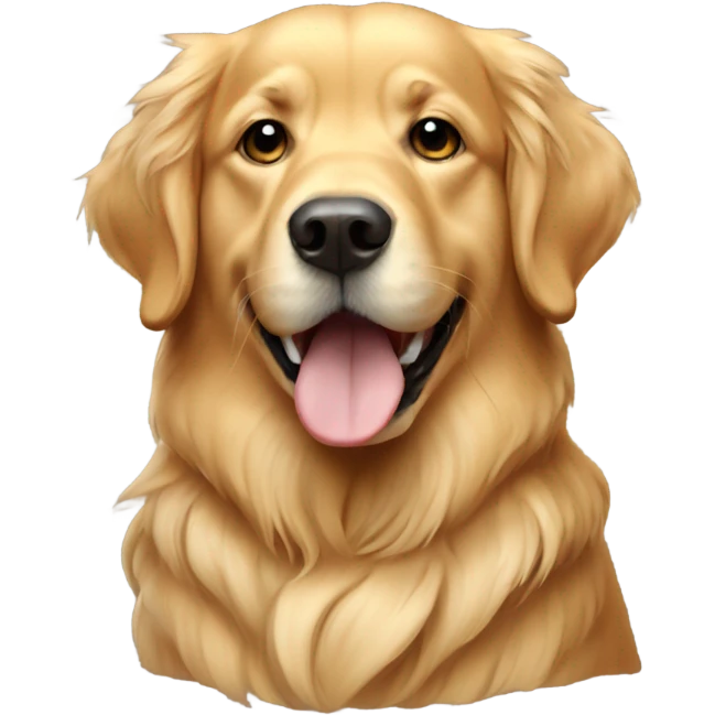 A golden retriever  emoji