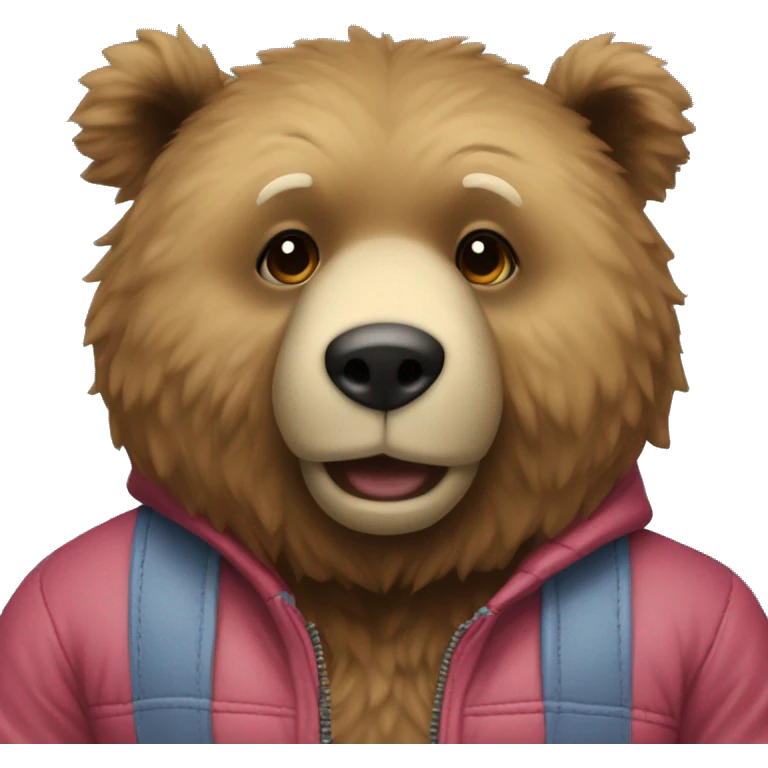 urso com jaqueta da artkids emoji