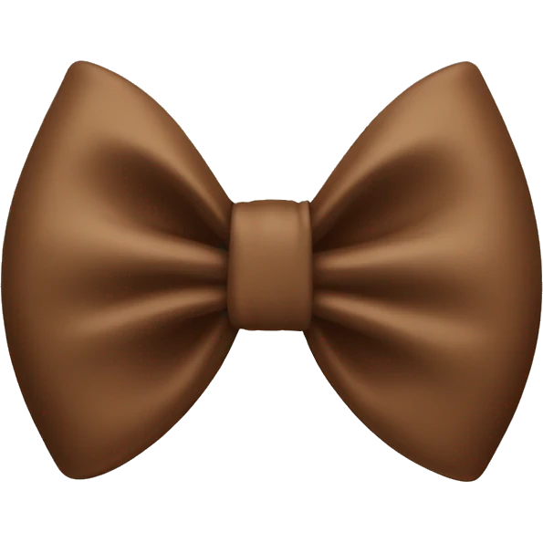 brown bow  emoji