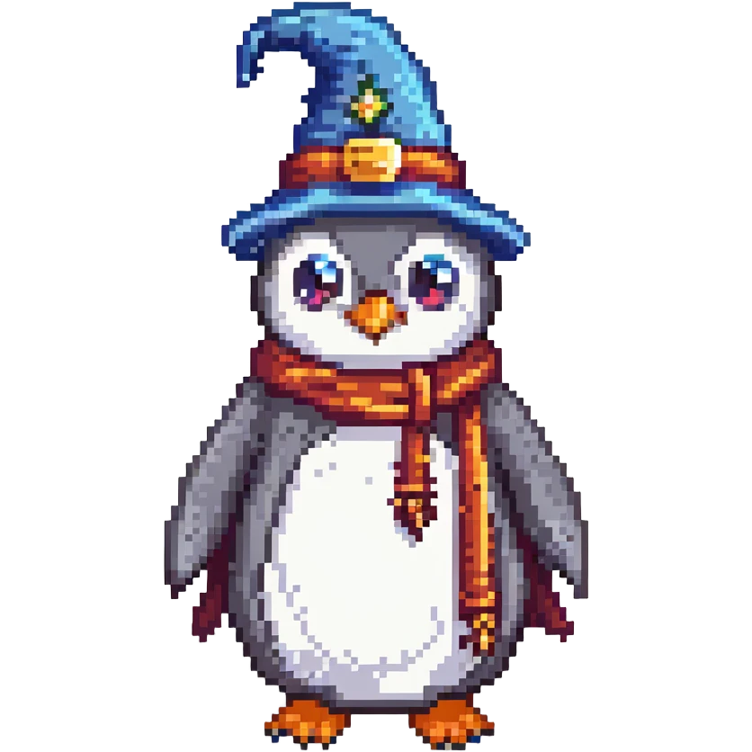 penguin wizard emoji