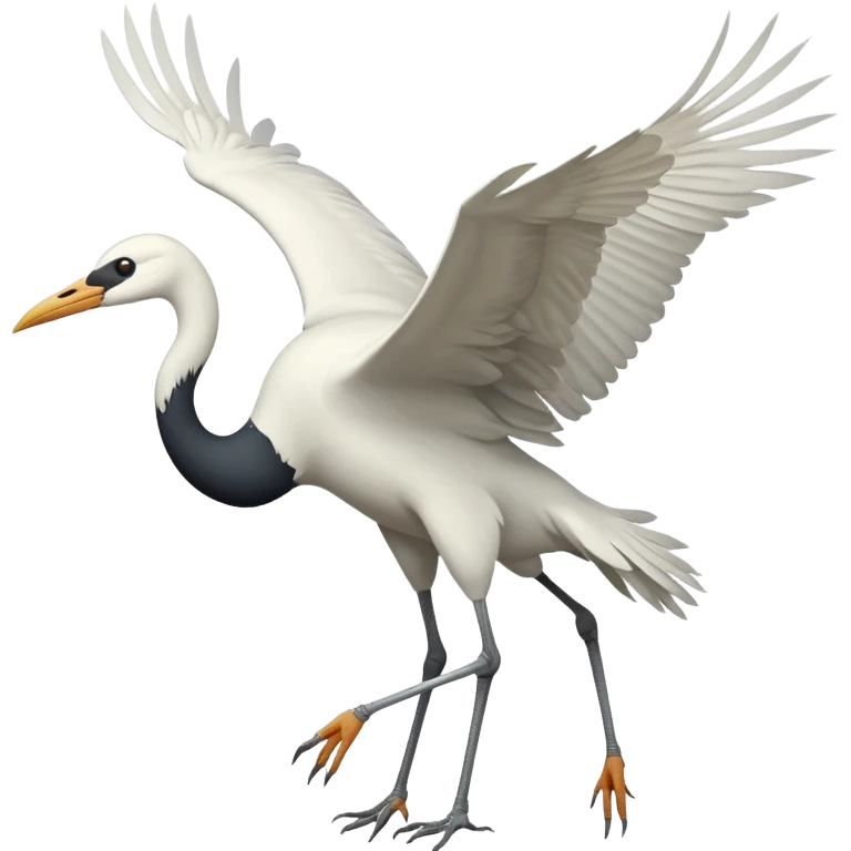  bird crane flies emoji