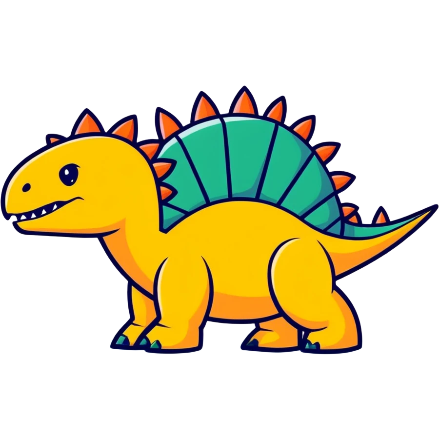 Metal stegosaurus  emoji