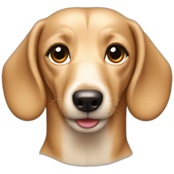 dashund cream emoji