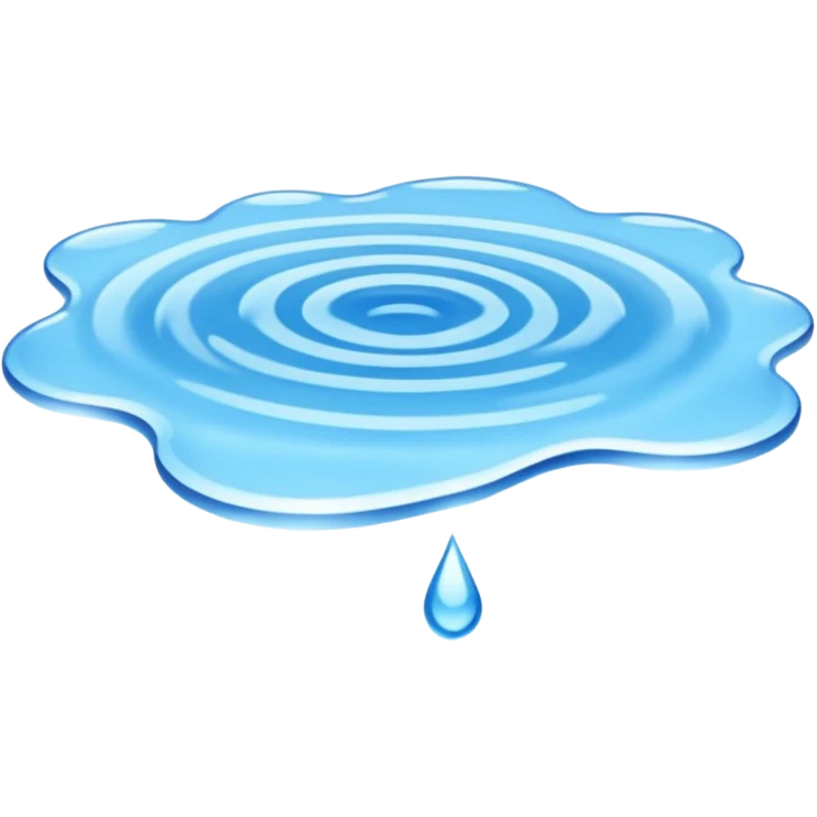 Blue puddle emoji
