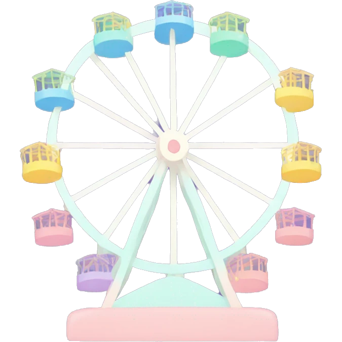 pastel ferris wheel  emoji