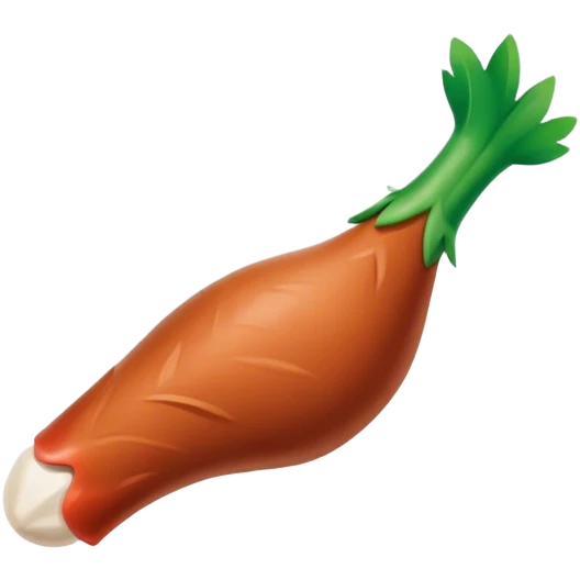 Make a poultry leg but green emoji