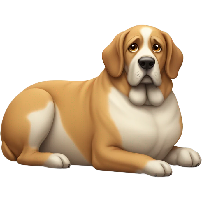 Obese dog emoji