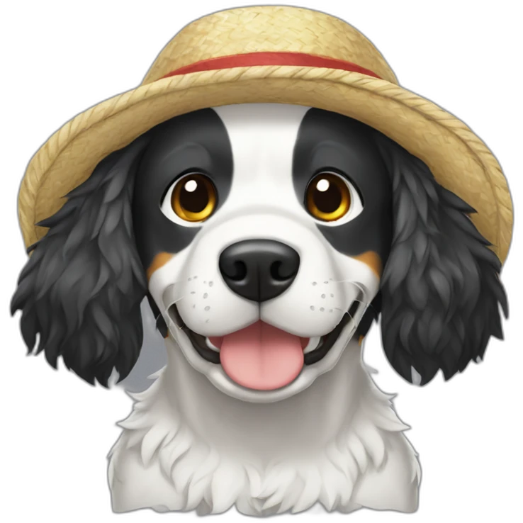 dog-wearing-luffy-from-onepiece-anime-clothes emoji