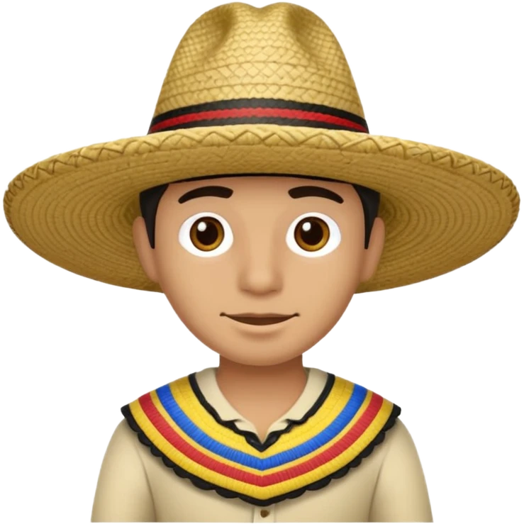 Sombrero estilo colombiano  emoji