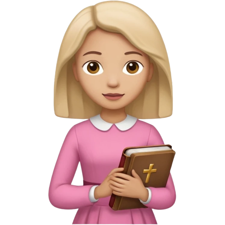make cristianism with very girly pink tones. emoji