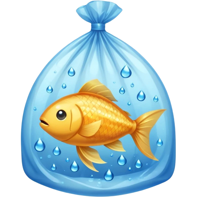 1 ios  fish inside a plastic bag emoji