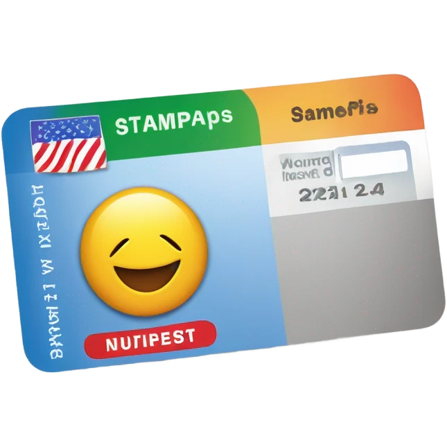Food stamps card emoji