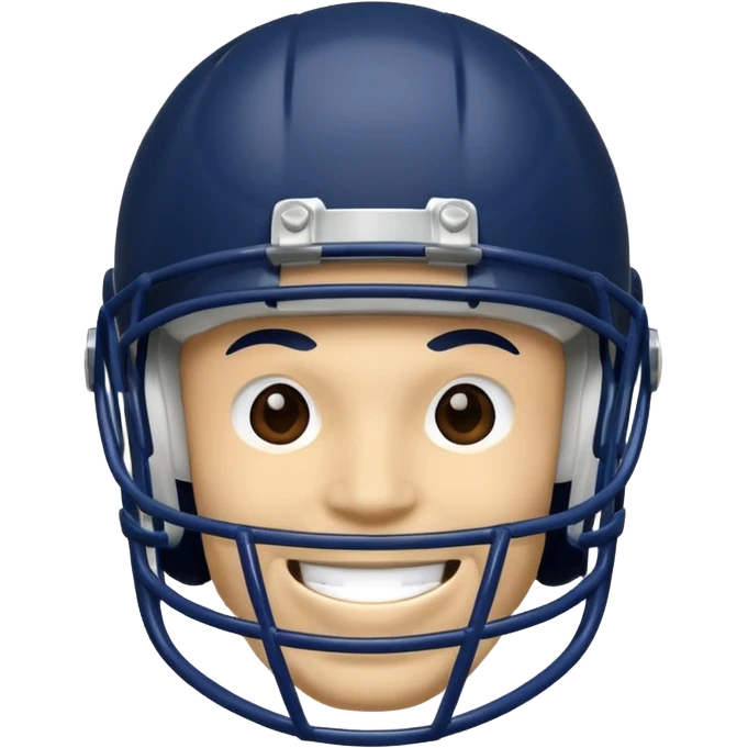 College football player helmet in a deep, dark color

 emoji