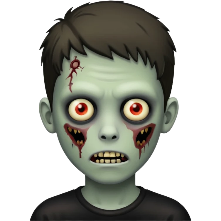 boy zombie emoji black background  emoji
