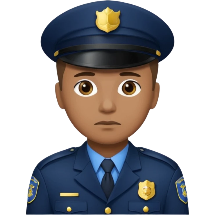 Policia triste emoji