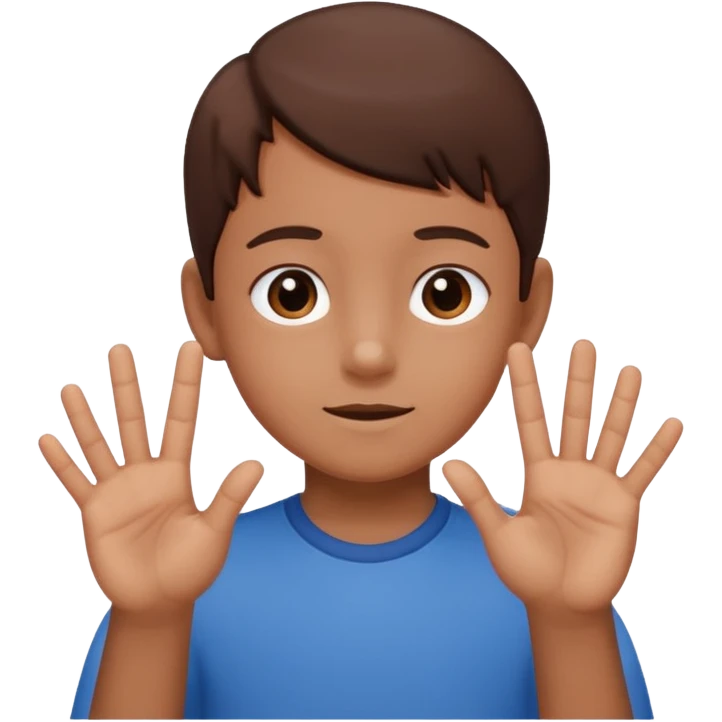 The 67 kid doing 67 with the hands emoji