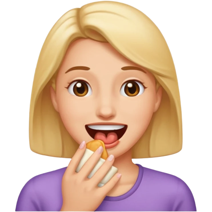 woman burping emoji