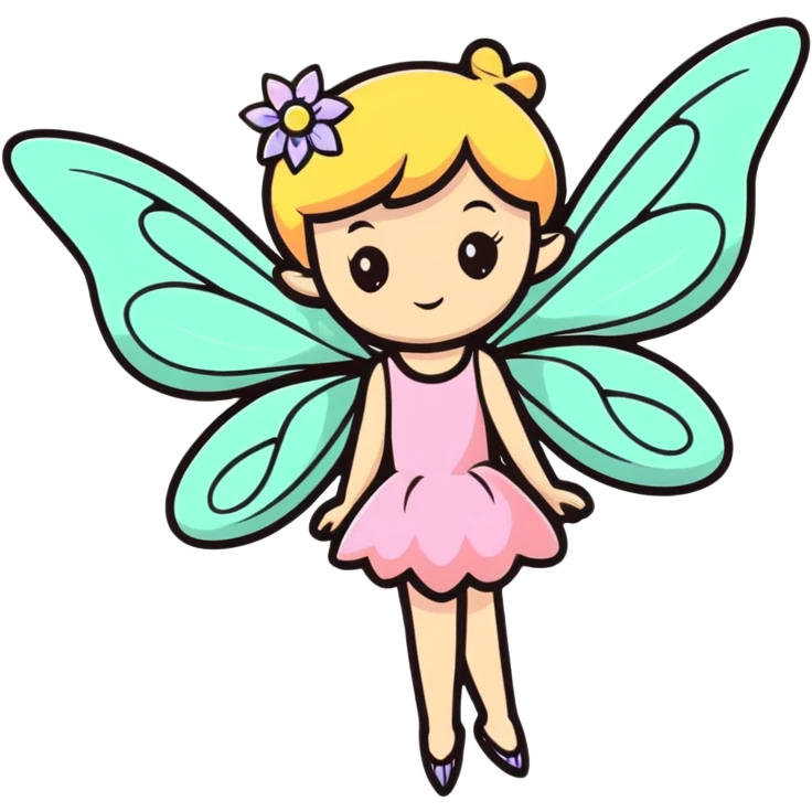 delicate fairy under a cherry blossom tree emoji