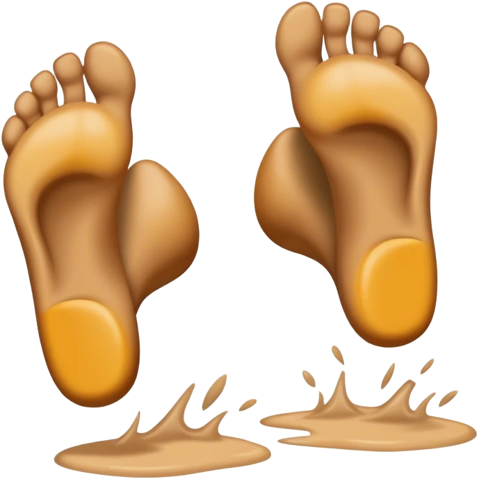 Kicking feet emoji