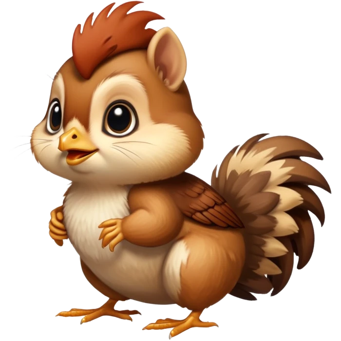 Chicken chipmunk  emoji