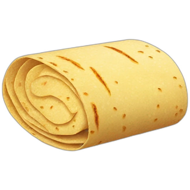 Corn tortillas with grill marks emoji