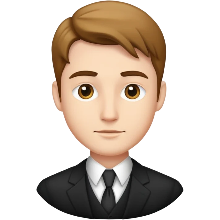 formal attire portrait of male emoji